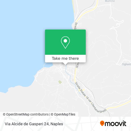 Via Alcide de Gasperi 24 map