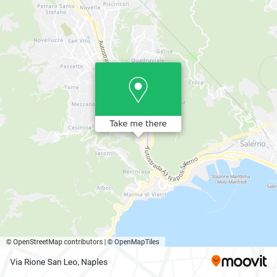Via Rione San Leo map