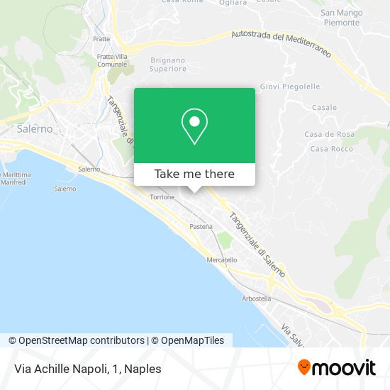 Via Achille Napoli, 1 map