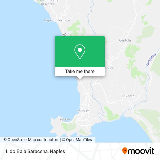 Lido Baia Saracena map