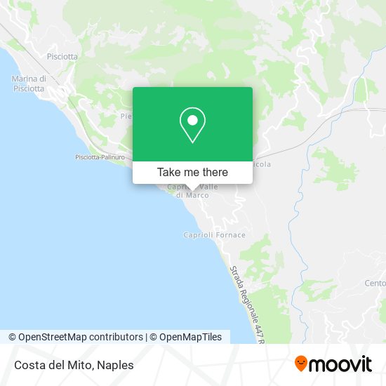 Costa del Mito map