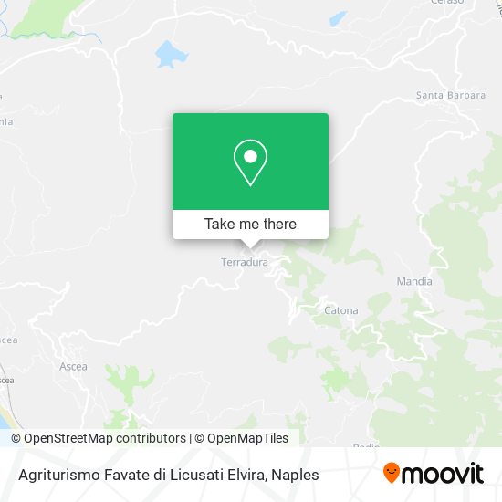 Agriturismo Favate di Licusati Elvira map
