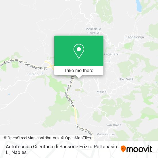 Autotecnica Cilentana di Sansone Erizzo Pattanasio L. map