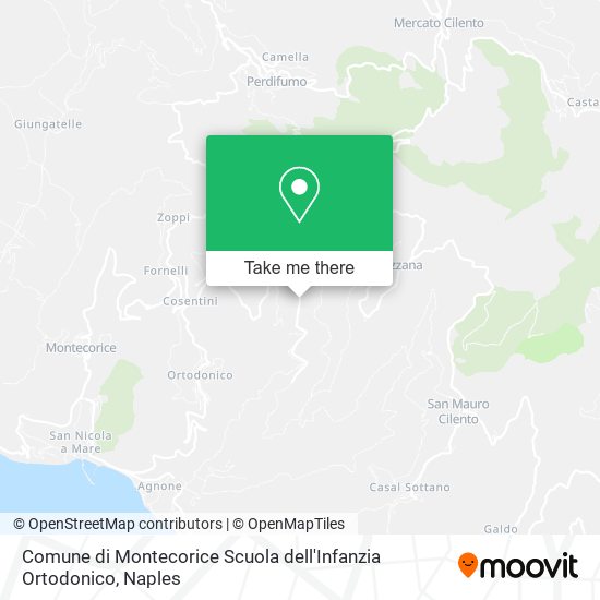 Comune di Montecorice Scuola dell'Infanzia Ortodonico map