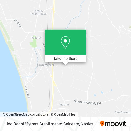 Lido Bagni Mythos-Stabilimento Balneare map