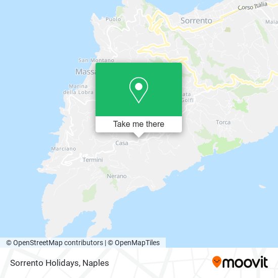 Sorrento Holidays map