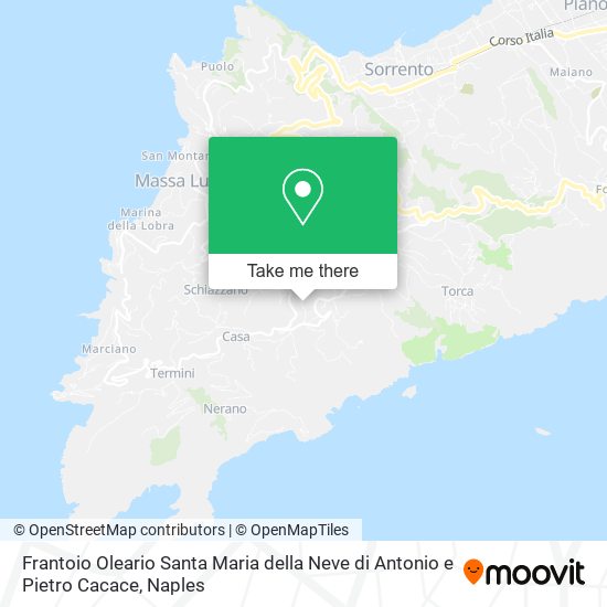 Frantoio Oleario Santa Maria della Neve di Antonio e Pietro Cacace map