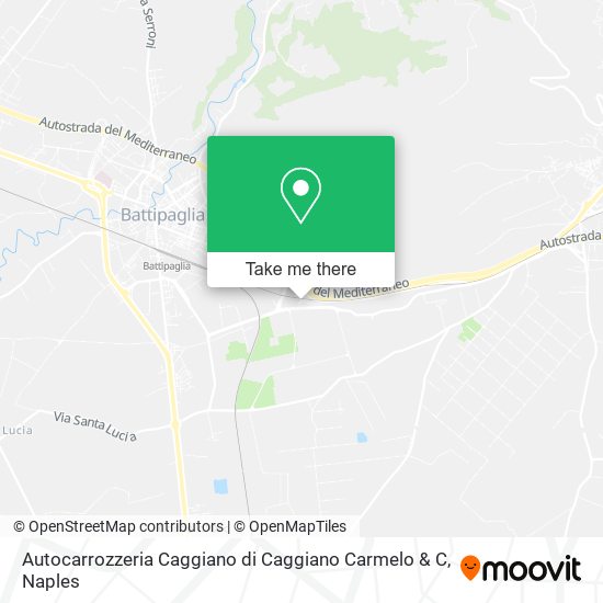Autocarrozzeria Caggiano di Caggiano Carmelo & C map
