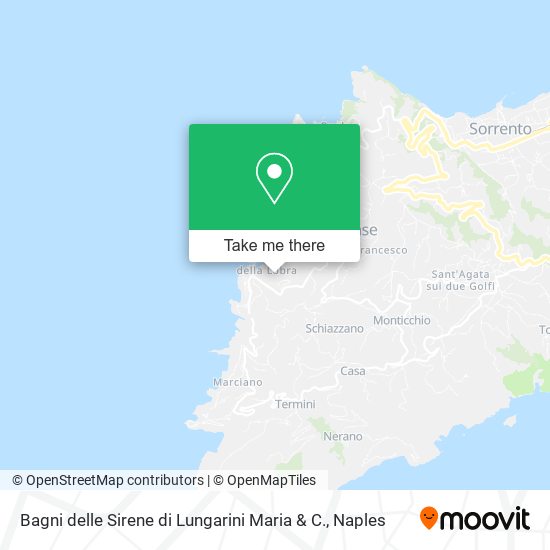 Bagni delle Sirene di Lungarini Maria & C. map