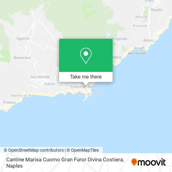 Cantine Marisa Cuomo Gran Furor Divina Costiera map