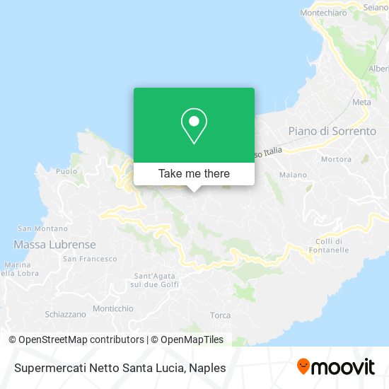 Supermercati Netto Santa Lucia map