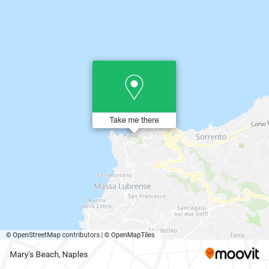 Mary's Beach map