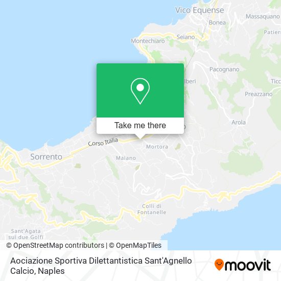 Aociazione Sportiva Dilettantistica Sant'Agnello Calcio map