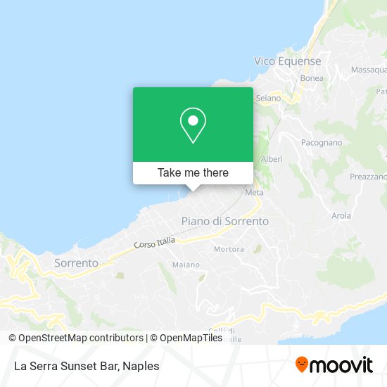 La Serra Sunset Bar map
