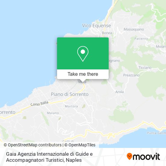 Gaia Agenzia Internazionale di Guide e Accompagnatori Turistici map