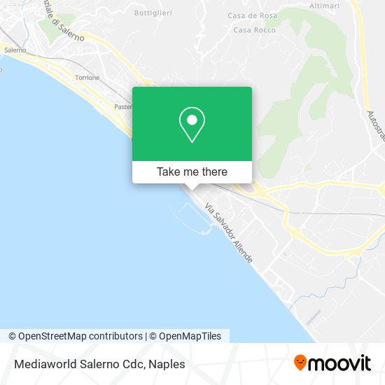 Mediaworld Salerno Cdc map