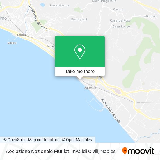Aociazione Nazionale Mutilati Invalidi Civili map