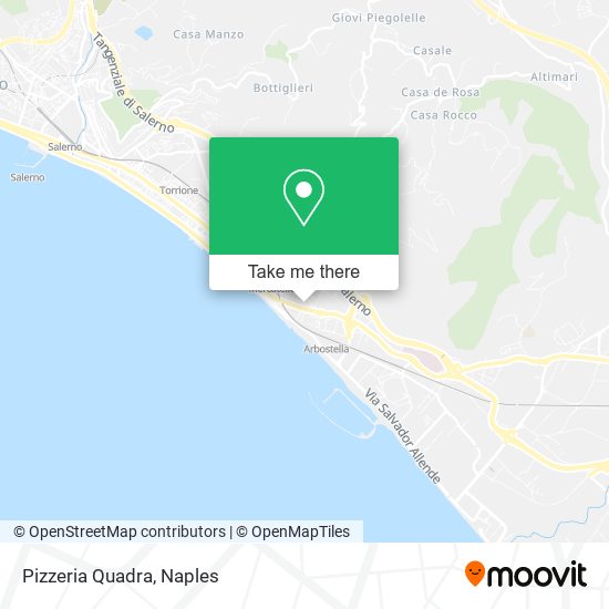 Pizzeria Quadra map