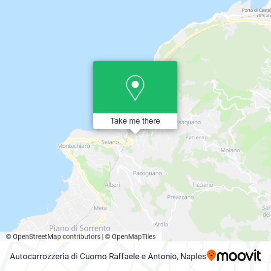 Autocarrozzeria di Cuomo Raffaele e Antonio map