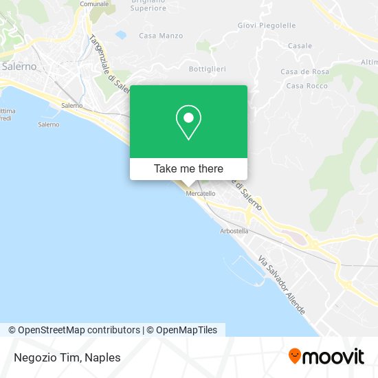 Negozio Tim map