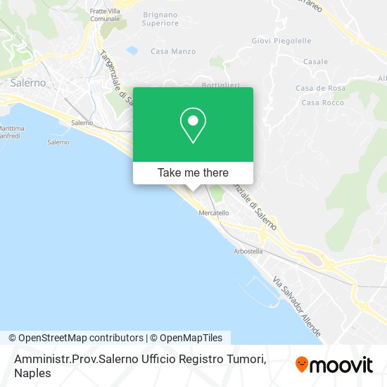 Amministr.Prov.Salerno Ufficio Registro Tumori map