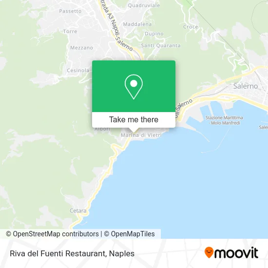 Riva del Fuenti Restaurant map