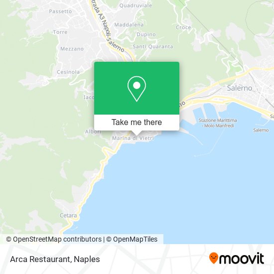 Arca Restaurant map