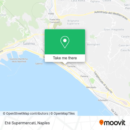 Eté Supermercati map