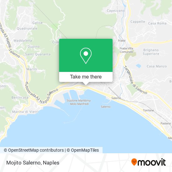 Mojito Salerno map