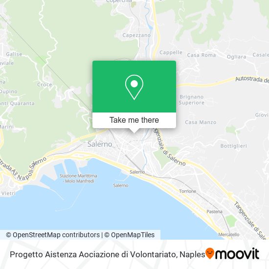 Progetto Aistenza Aociazione di Volontariato map