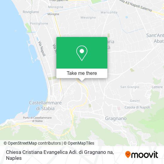 Chiesa Cristiana Evangelica Adi. di Gragnano na map