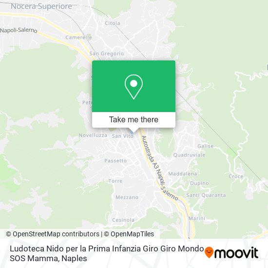 Ludoteca Nido per la Prima Infanzia Giro Giro Mondo SOS Mamma map