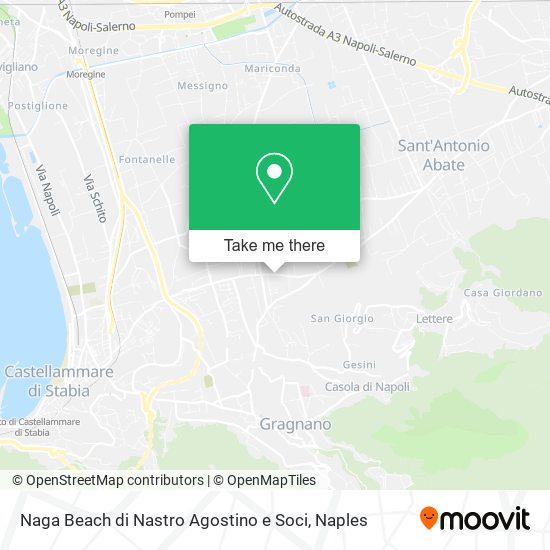 Naga Beach di Nastro Agostino e Soci map