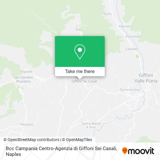 Bcc Campania Centro-Agenzia di Giffoni Sei Casali map