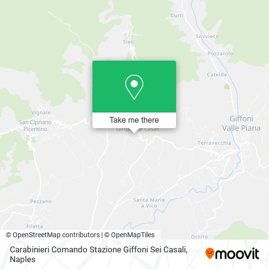 Carabinieri Comando Stazione Giffoni Sei Casali map
