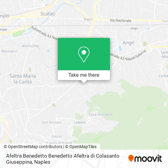 Afeltra Benedetto Benedetto Afeltra di Colasanto Giuseppina map