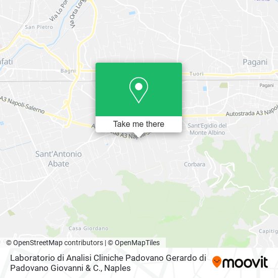 Laboratorio di Analisi Cliniche Padovano Gerardo di Padovano Giovanni & C. map