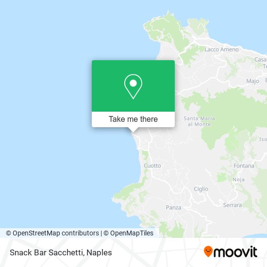 Snack Bar Sacchetti map