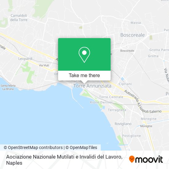 Aociazione Nazionale Mutilati e Invalidi del Lavoro map