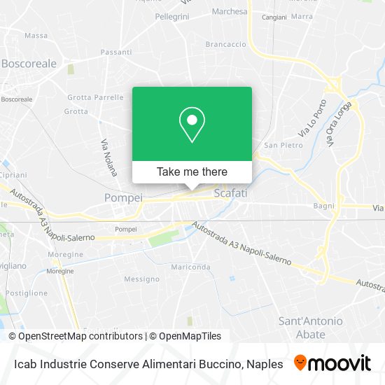 Icab Industrie Conserve Alimentari Buccino map
