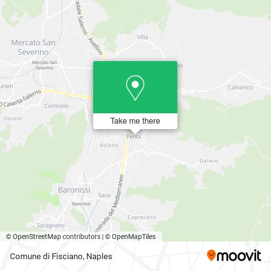 Comune di Fisciano map