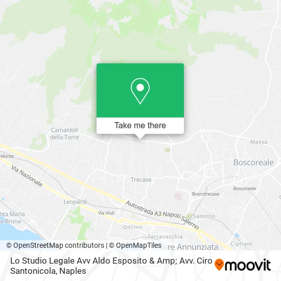 Lo Studio Legale Avv Aldo Esposito & Amp; Avv. Ciro Santonicola map