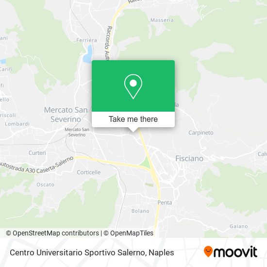 Centro Universitario Sportivo Salerno map