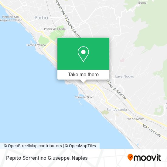 Pepito Sorrentino Giuseppe map