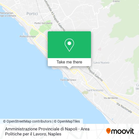 Amministrazione Provinciale di Napoli - Area Politiche per il Lavoro map