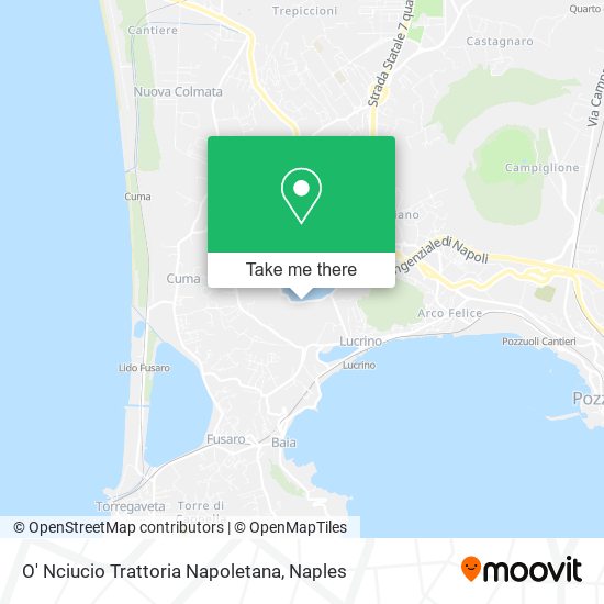 O' Nciucio Trattoria Napoletana map