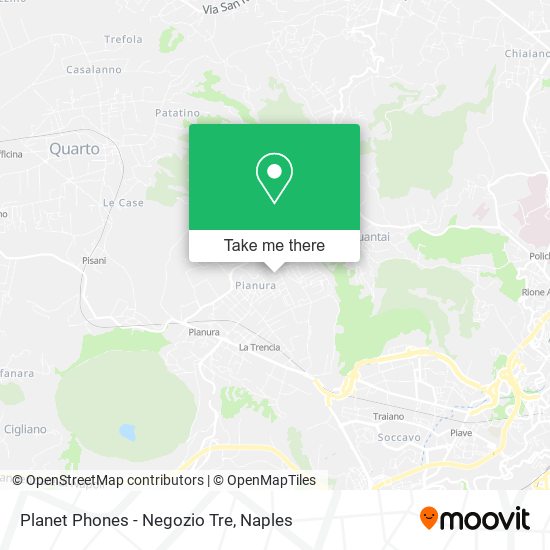 Planet Phones - Negozio Tre map