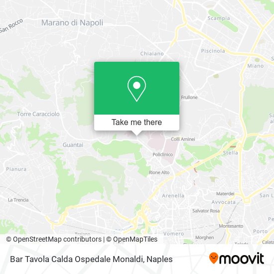 Bar Tavola Calda Ospedale Monaldi map