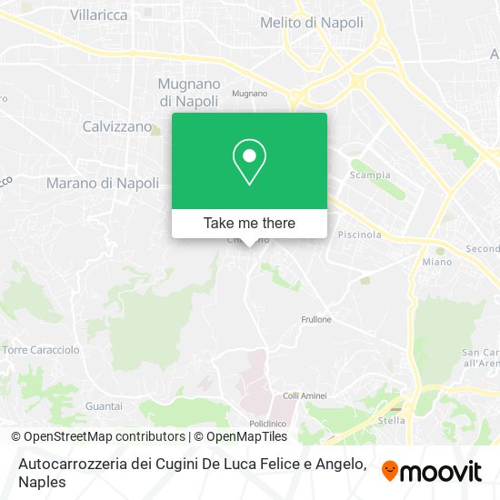 Autocarrozzeria dei Cugini De Luca Felice e Angelo map