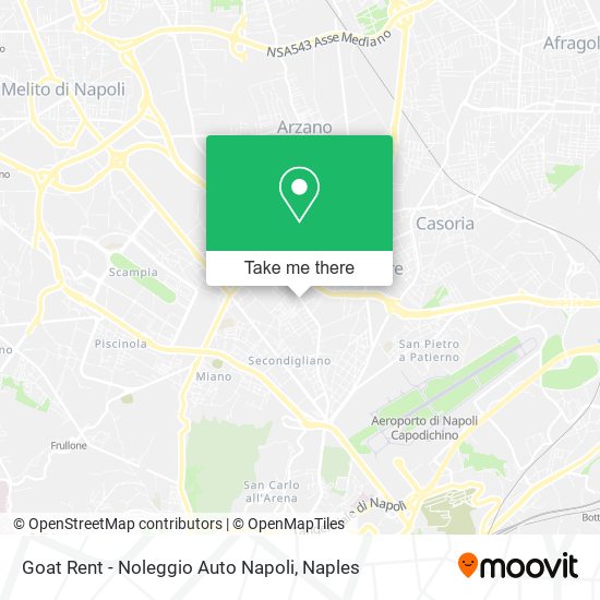 Goat Rent - Noleggio Auto Napoli map